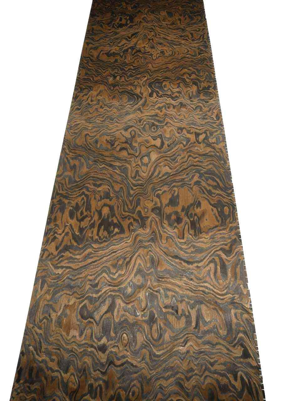 Feuille De Placage En Loupe De Bouleau - SaRaiFo - Noir - 250x64 Cm - Épaisseur 0,45 Mm